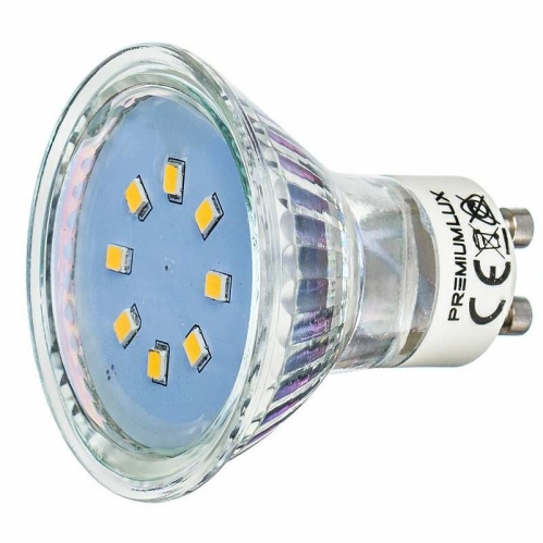 Obrázek pro LED žiarovka GU10 1W/90lm , 8SMD2835 , IP44 , modrá = 9W