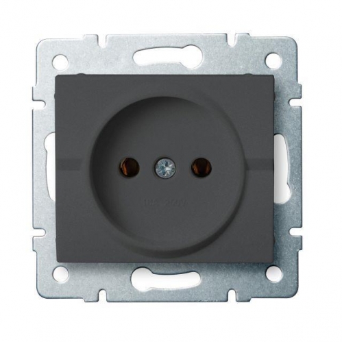 Obrázek pro Kanlux Jednozásuvka Mowion LOGI 02-1210-141 grafit bez uzemnenia