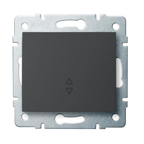 Obrázek pro Kanlux Jednopáčkový schodiskový vypínač č.6 Mowion LOGI 02-1050-141 grafit