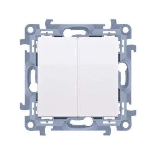 Obrázek pro Kontakt Simon10 Dvojpáčkový lustrový vypínač č.5 1921 biely