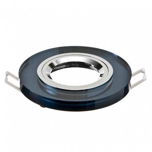 Obrázek pro KANLUX Sklenené bodové podhľadové svietidlo pevné MORTA T O-B (čierna) - okrúhle