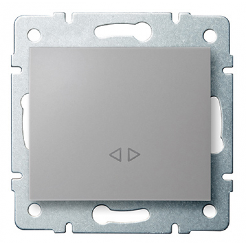 Obrázek pro Kanlux Jednopáčkový krížový vypínač č.7 Mowion LOGI 02-1070-143 strieborný