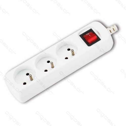 Obrázek pro Predlžovací kábel - predlžovačka , 3-zásuvková , 5m , s vypínačom 