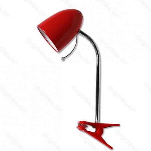 Obrázek pro LED stolná lampa flexibilná ROJA E27 červená s klipom
