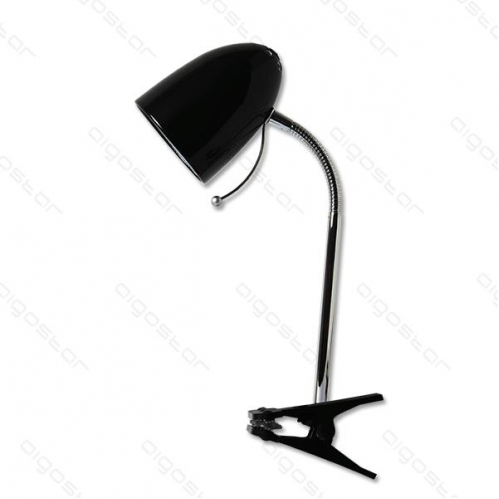 Obrázek pro LED stolná lampa flexibilná NEGRO E27 čierna s klipom