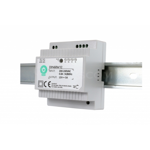Obrázek pro Napájací zdroj na DIN lištu 60W/12V DC 5A