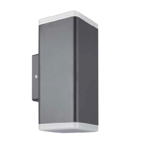 Obrázek pro Nástenné vonkajšie svietidlo KRONA , 12W/560lm , IP65 IK08 , Šedá , Neutrálna biela