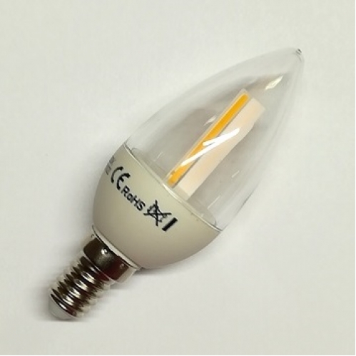 Obrázek pro LED žiarovka E14 2,2W/230lm , svieca 3xCOB RETRO , Teplá biela