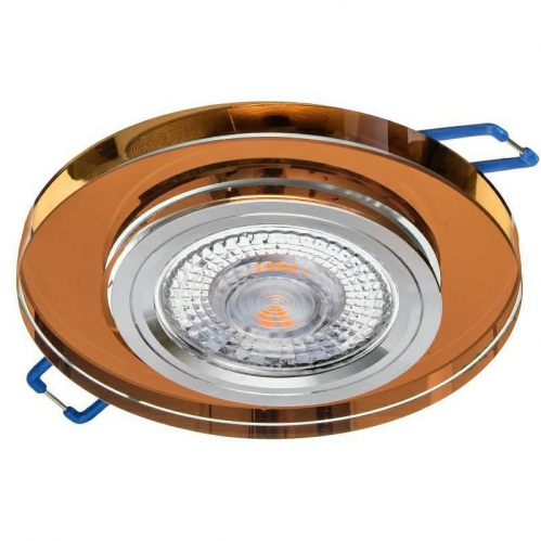 Obrázek pro Sklenené bodové podhľadové svietidlo pevné GLASSO-O-A (medená)