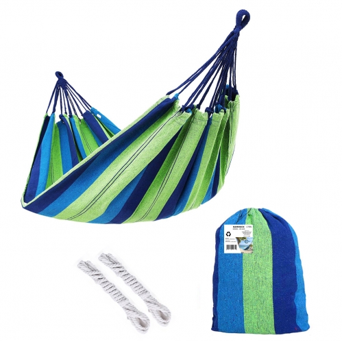 Obrázek pro Hojdacia sieť Hamaka Relax farebná robustná 200x150cm , modrá
