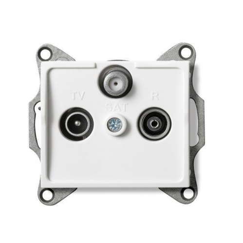 Obrázek pro Kanlux Zásuvka SAT-TV-R koncová Mowion LOGI 02-1350-002 biela