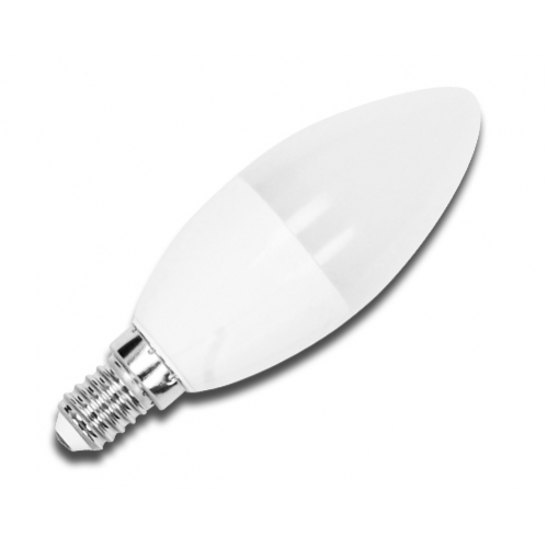 Obrázek pro LED žiarovka E14 6W/480lm , svieca C37 , Teplá biela
