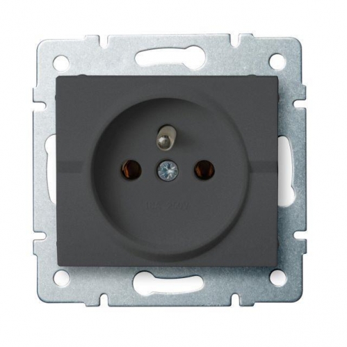 Obrázek pro Kanlux Jednozásuvka Mowion LOGI 02-1251-141 grafit