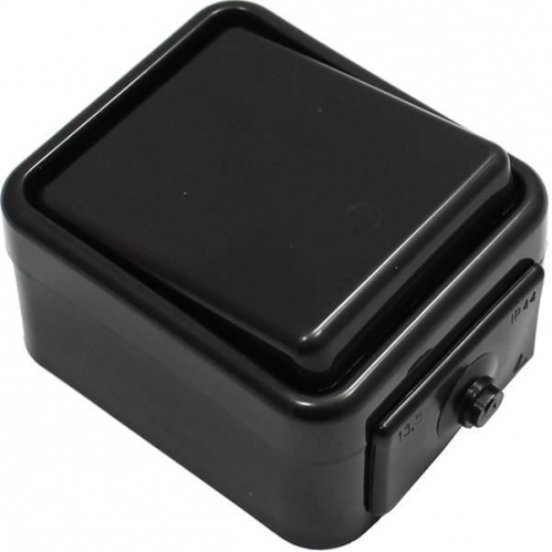 Obrázek pro SCHNEIDER Cedar Vodeodolný Jednopáčkový vypínač č.1 na stenu , IP44 , Čierny