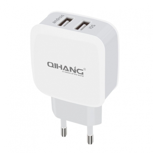Obrázek pro EU vysokorýchlostná nabíjačka 2,4A , 2x USB Port , s káblom Micro USB