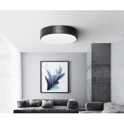 Obrázek pro Led Ceiling kruhový čierny prisadený LIGHT02 12W/600lm , 230mm , Neutrálna biela