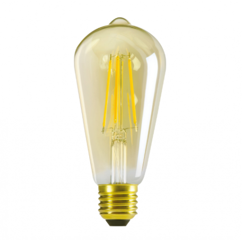 Obrázek pro LED žiarovka KANLUX Vintage Amber E27 7W/725lm , ST64 , Teplá biela