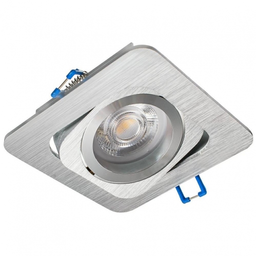 Obrázek pro Stropné bodové podhľadové svietidlo nastaviteľné KORAL (brúsené striebro)