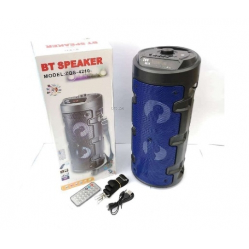 Obrázek pro Multifunkčný prenosný bezdrôtový Wireless reproduktor / Speaker X-BASS modrý s diaľkovým ovádaním 