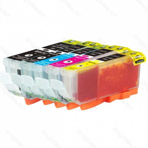 Obrázek pro Sada 10ks Canon PGI-525BK+CLI-526BK+CLI-526M+CLI-526C+CLI526Y - po 2ks - kompatibil