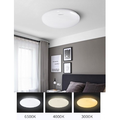 Obrázek pro Led Ceiling LIGHT08 kruhový biely 18W/1350lm 318mm s nastaviteľnou farbou svetla 3000K/4000K/6500K