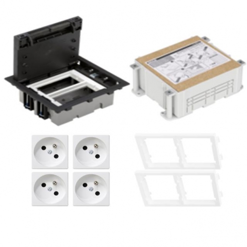 Obrázek pro Kontakt Simon Podlahová zásuvka - 4 zásuvková