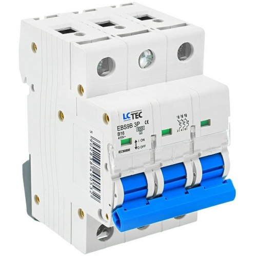 Obrázek pro LC-Tec Istič trojpólový B16/3P 6kA
