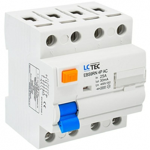 Obrázek pro LC-Tec Prúdový chránič 25A 4P 30mA 6kA