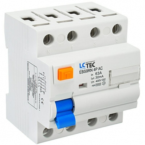 Obrázek pro LC-Tec Prúdový chránič 63A 4P 30mA 6kA