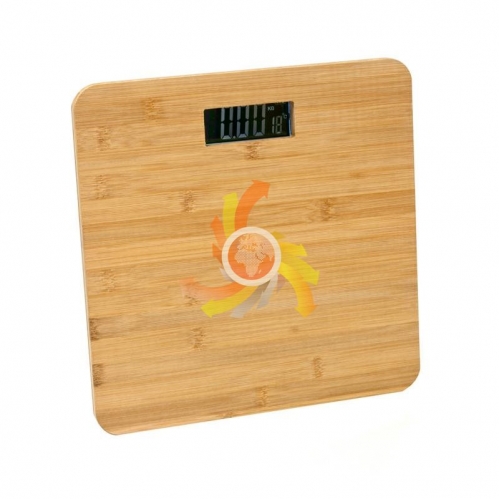 Obrázek pro Osobná váha z bambusového dreva do 150kg a s teplomerom