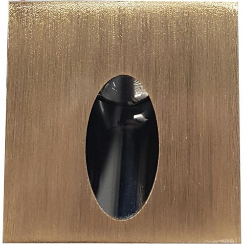 Obrázek pro Schodové svietidlo štvorcové STEPI BR/WW - antická mosadz , 1,2W/40lm , 12V , Teplá