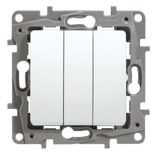 Obrázek pro LEGRAND Niloe Trojpáčkový lustrový vypínač č.5 764503 biely