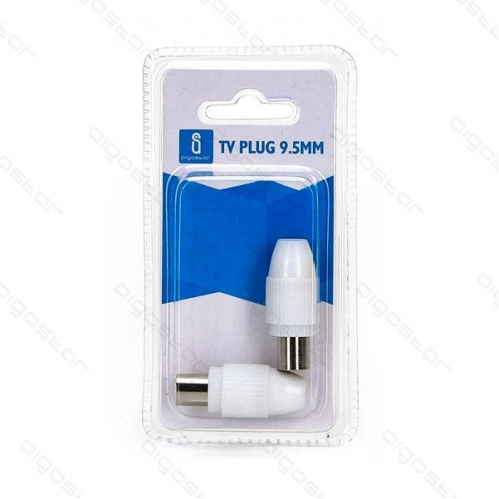 Obrázek pro Sada koncoviek pre Anténny, koaxiálny TV kábel 2x vidlica 9,5mm