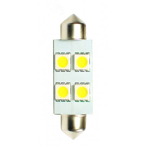 Obrázek pro LED Autožiarovka L072 - C5W 41mm 4SMD5050, CANBUS, biela