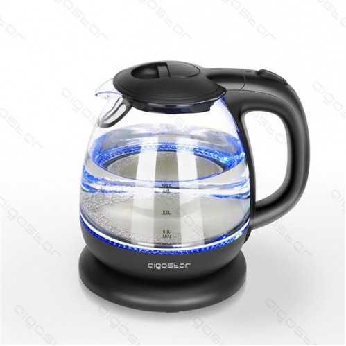 Obrázek pro Rýchlovarná sklenená kanvica - 1L , čierna - 1850-2200W