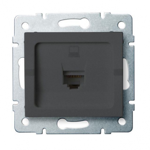 Obrázek pro Kanlux Dátová Zásuvka RJ45Cat 5e Mowion LOGI 02-1390-041 grafit