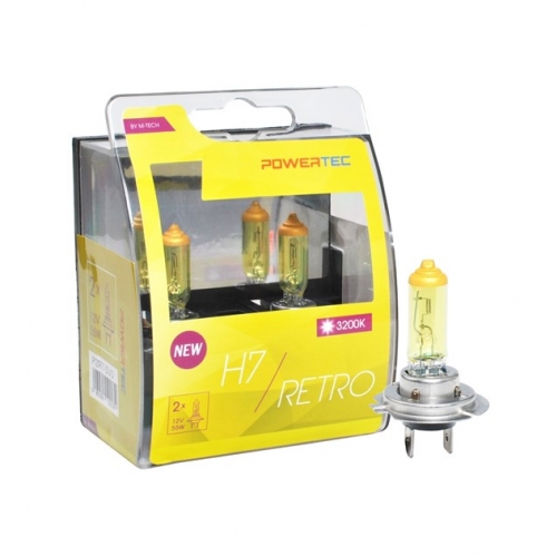 Obrázek pro Autožiarovky Retro H7 12V 55W DUO 2ks v balení Powertec