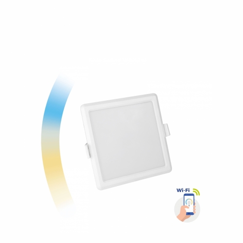 Obrázek pro SMART LED panel štvorcový biely 6W/520lm 112mm CCT