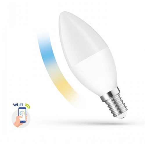 Obrázek pro SMART LED žiarovka E14 5W/410lm , svieca C37 , CCT