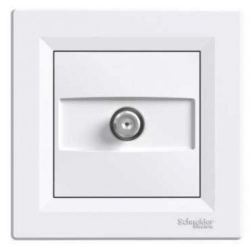 Obrázek pro SCHNEIDER Electric Anténna zásuvka priebežná SAT 4dB s rámčekom Asfora biely