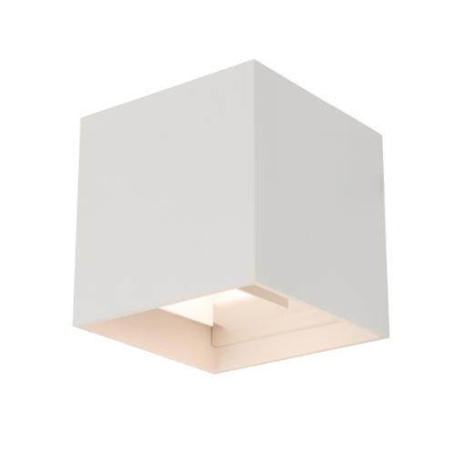 Obrázek pro Nástenné vonkajšie svietidlo biele WallLamp RIKO 8W/400lm , IP44 , Teplá biela s nastaviteľným uhlom svietenia