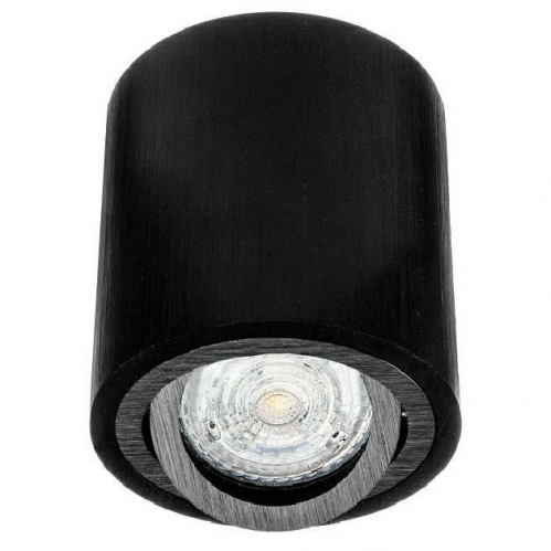 Obrázek pro Stropné bodové prisadené svietidlo FLORENCE valcové ( čierna brúsená )