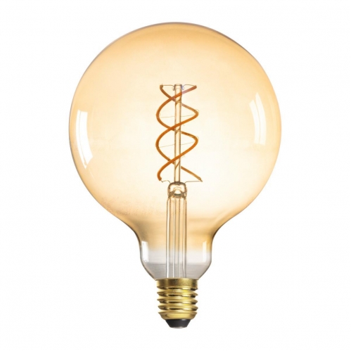 Obrázek pro Kanlux LED žiarovka Vintage Amber E27 5W/290lm , G125 XLED , Teplá biela