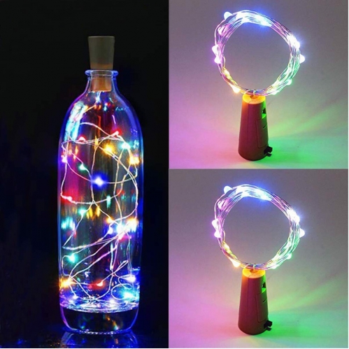 Obrázek pro Dekoračné LED osvetlenie do fľaše na batérie 3xLR44 , IP20 , 2M, 20LED , MultiColor