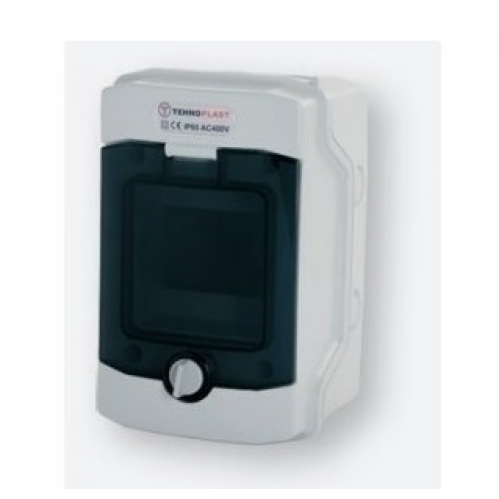 Obrázek pro Plastový rozvádzač na omietku s DIN lištou TEHNOPLAST 4 modulová , IP65