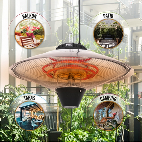 Obrázek pro Závesný ohrievač vzduchu 2100W s diaľkovým ovládaním