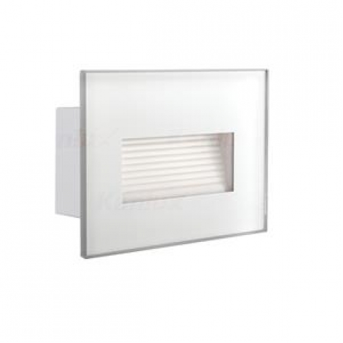 Obrázek pro Kanlux Sklenené Schodové svietidlo GLASI - biele , 3W/130lm , 230V , IP44 , Teplá biela