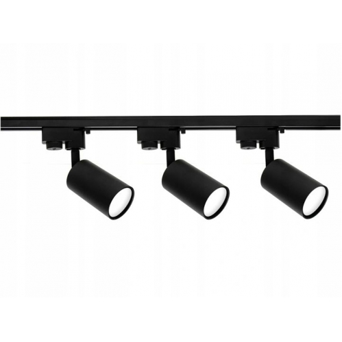 Obrázek pro Sada LINEA Lišta 1-fázová pre koľajnicové systémy čierna, 1M + 3ks svietidlá 1xGU10