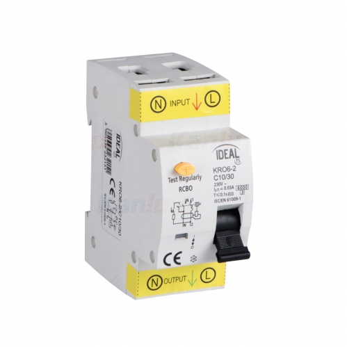 Obrázek pro Kanlux IDEAL Prúdový chránič s ističom KRO6-2/C10/30