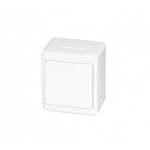 Obrázek pro Vodeodolný Jednopáčkový vypínač č.1 na stenu , IP44 , Biely